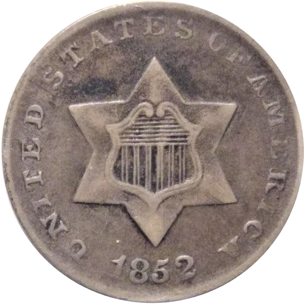 1852-Three-Cent-Silver